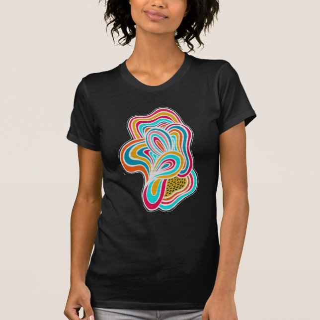 Doodling pattern T-Shirt (Front)