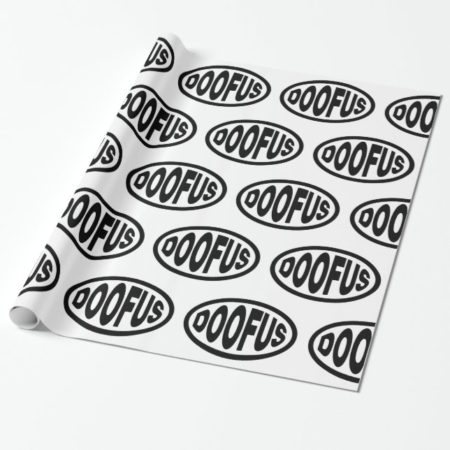 DOOFUS WRAPPING PAPER (Unrolled)