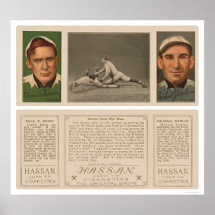 Dooin Gets His Man Baseball 1912 Poster