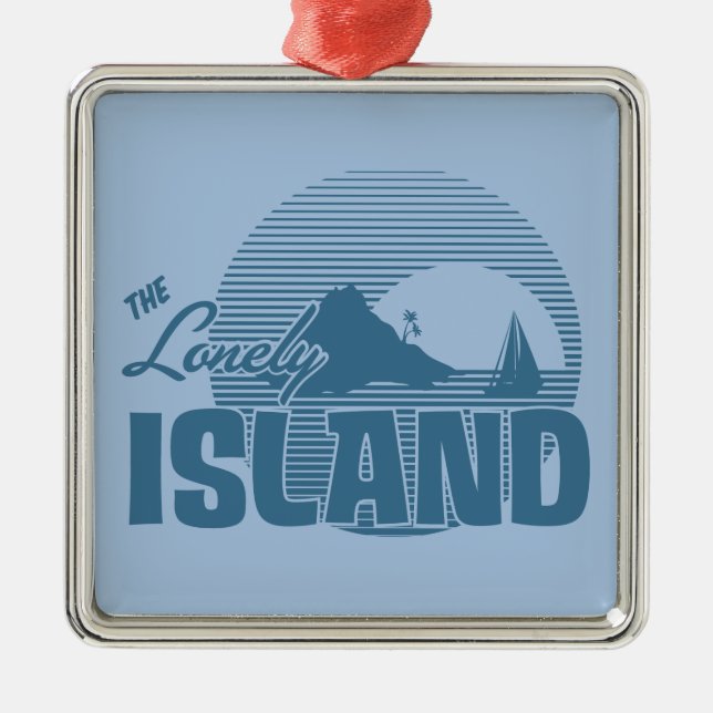 Dookie Island - Blue Metal Tree Decoration (Front)