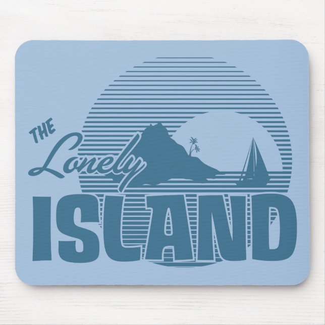 Dookie Island - Blue Mouse Mat (Front)