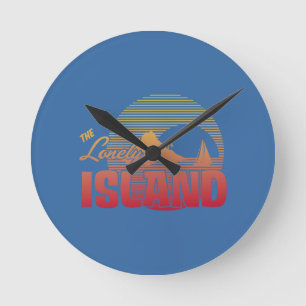 Dookie Island - Color Round Clock