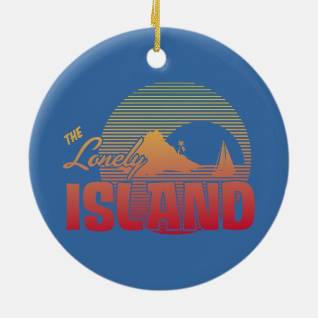 Dookie Island - Colour Ceramic Tree Decoration (Back)