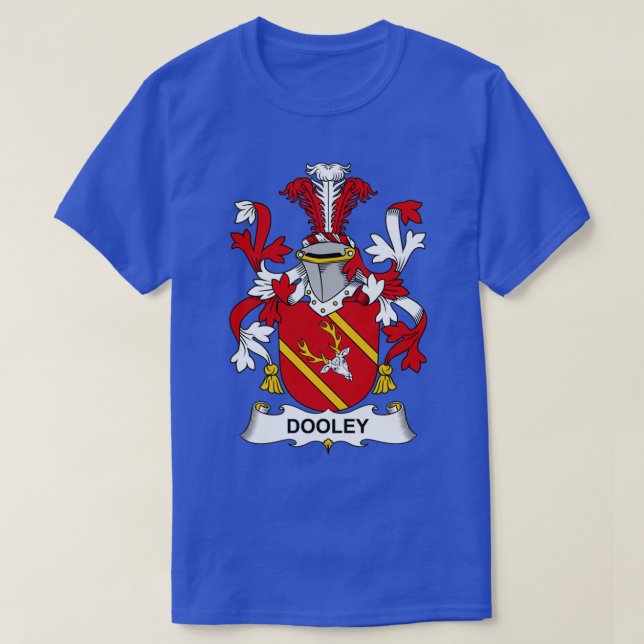 Dooley Coat of Arms Family Crest  T-Shirt (Design Front)
