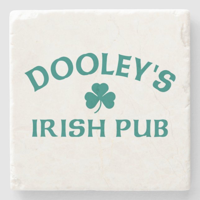 Dooley's Irish Pub Stone Coaster (Front)