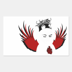doomed devotion : lost angel rectangular sticker