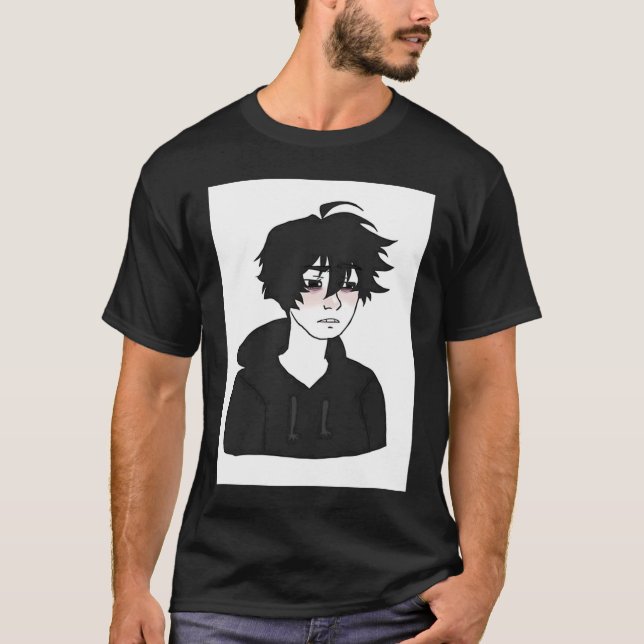 Doomer Guy E Boy Feels Wojak Meme T-Shirt (Front)