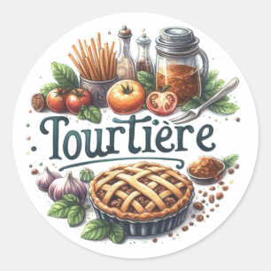 Door Classic Round Sticker