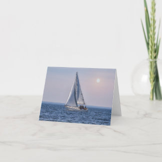 Door County Sailboat – Lake Michigan Blank  Card