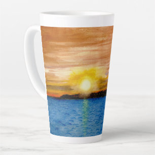 Door County Sunset Latte Mug