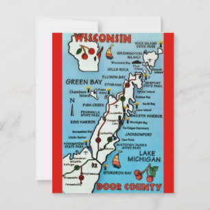 Door County WI Postcard