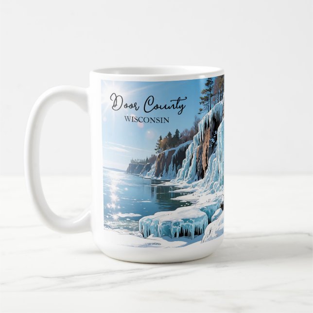 Door County Wisconsin | Frozen Winter   Coffee Mug (Left)