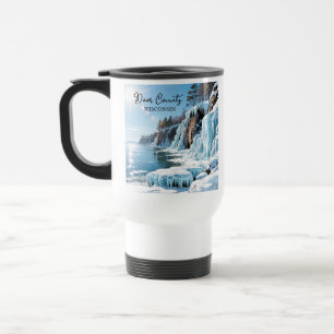 Door County Wisconsin   Frozen Winter   Travel Mug