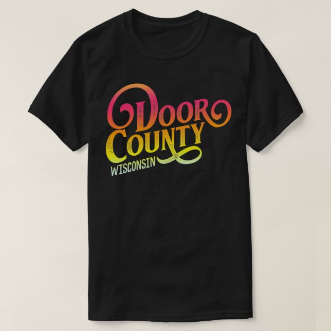 Door County Wisconsin tourist design adults & kids T-Shirt (Design Front)