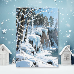 Door County  Wisconsin Winter Poem   Card