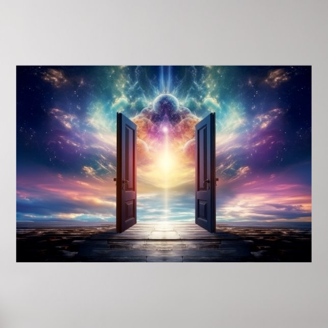 Door Gate Otherworldly Dimension Fantastic Art Poster (Front)