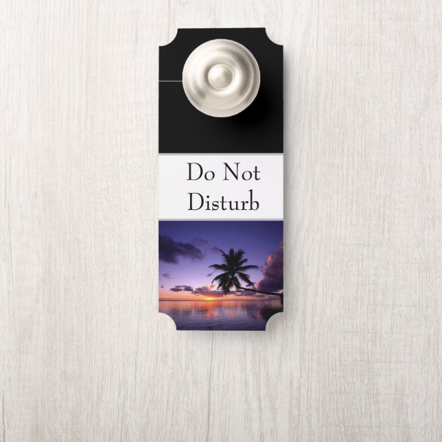 Door Hanger Hawaiian Sunset (On Knob)