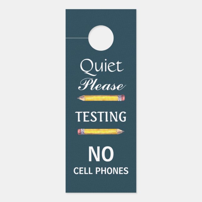 Door Hanger - Quiet - Testing (Front)