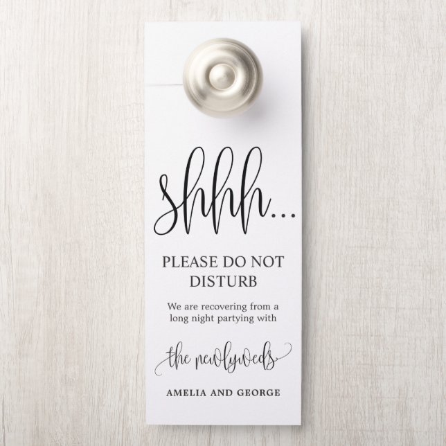 Door Hanger Wedding Do Not Disturb Sign LCC (On Knob)