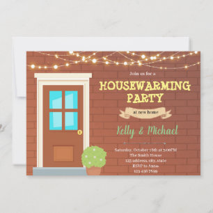 Door housewarming party Invitation