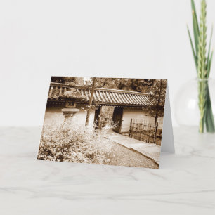 Door in a Japanese wall Card