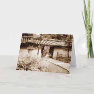 Door in a Japanese wall Card