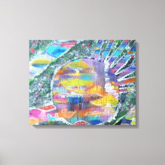 Door in Mushroom Land Canvas Print