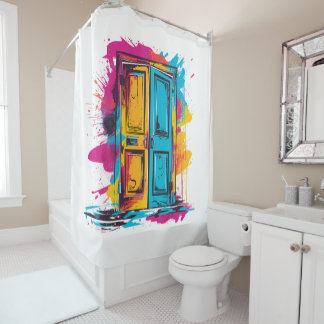 Door In Style 90's Shower Curtain