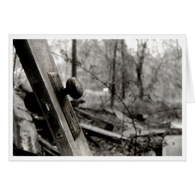 Door Knob Blank Card (Front Horizontal)