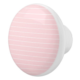 Door Knob Pink & White Stripe