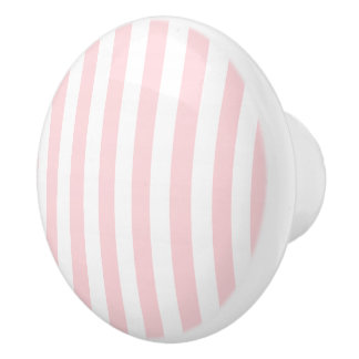 Door Knob Pink & White Stripe