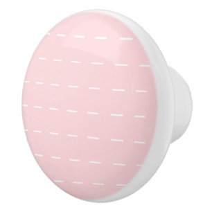 Door Knob Pink & White Stripe