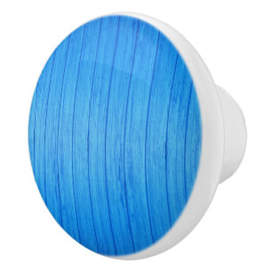Door Knob Wood Blue
