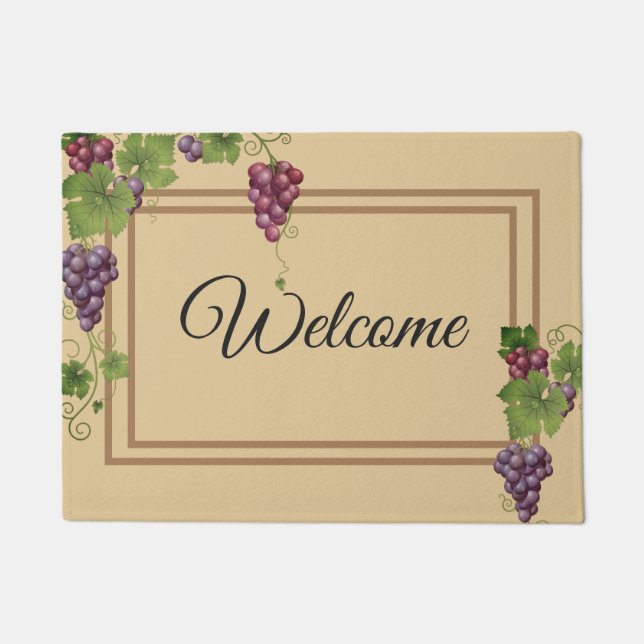 Door Mat-Grapes Doormat (Front)