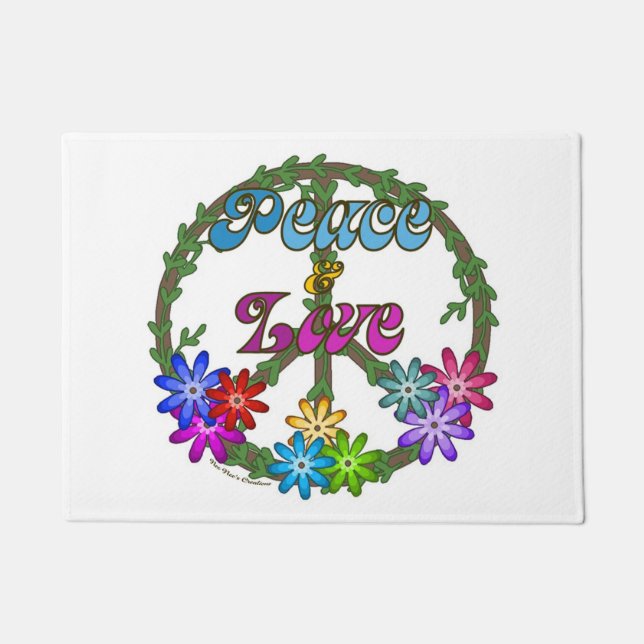 Door Mat - Peace & Love (Front)