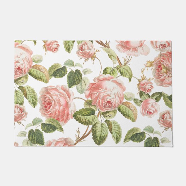 DOOR MAT : VINTAGE ROSES (Front)
