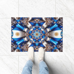 Door Mat with Argentinian Colours design