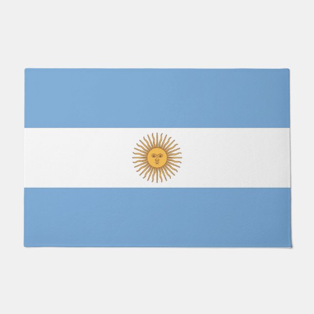 Door Mat with Flag of Argentina (Front)