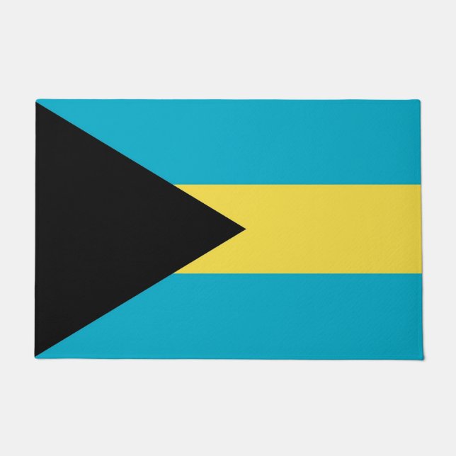 Door Mat with Flag of Bahamas (Front)