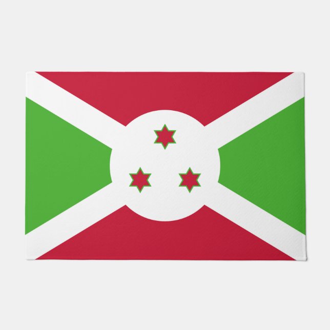 Door Mat with Flag of Burundi (Front)