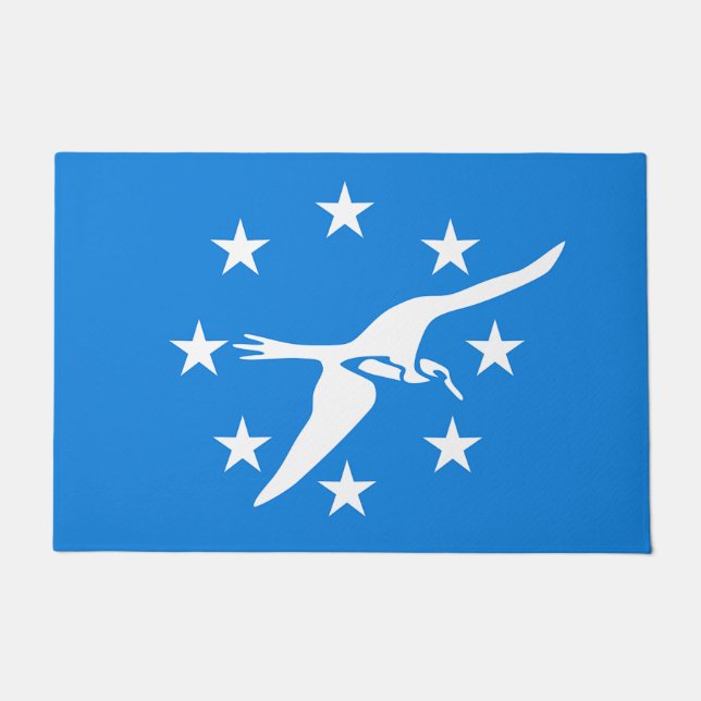 Door Mat with Flag of Corpus Christi City (Front)