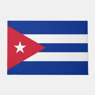 Door Mat with Flag of Cuba