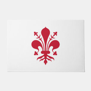 Door Mat with Flag of Florence, Italy