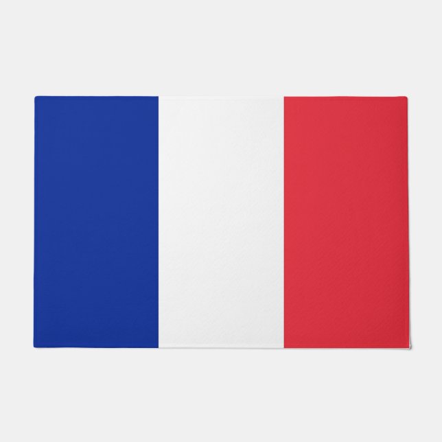 Door Mat with Flag of France (Front)