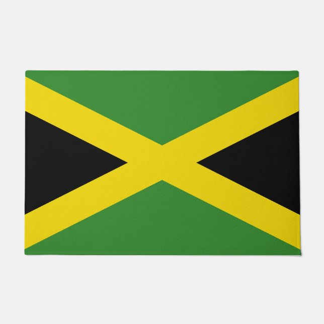 Door Mat with Flag of Jamaica (Front)