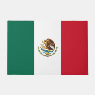 Door Mat with Flag of Mexico