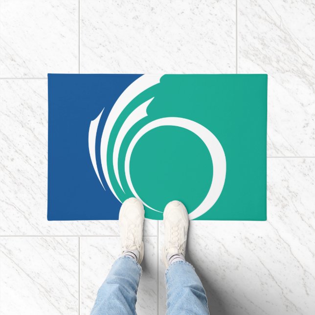 Door Mat with Flag of Ottawa, Canada (Indoor)