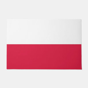 Door Mat with Flag of Poland