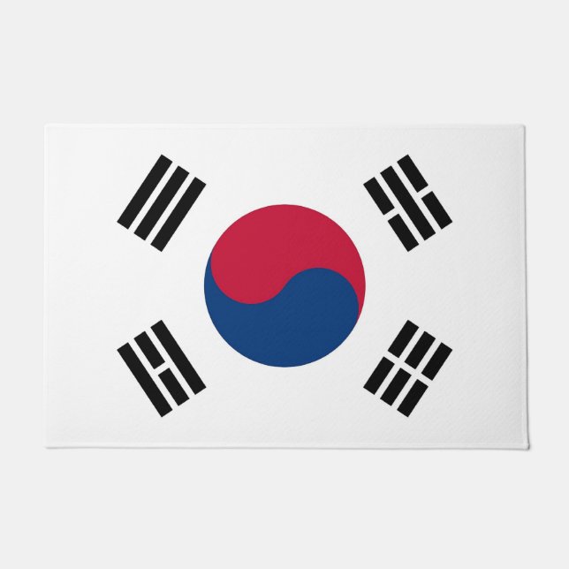 Door Mat with Flag of South Korea (Front)
