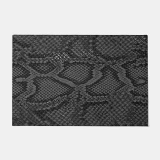 Door Mat with grey snakeskin pattern